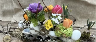 Atelier création – Arrangement de fleurs printanier