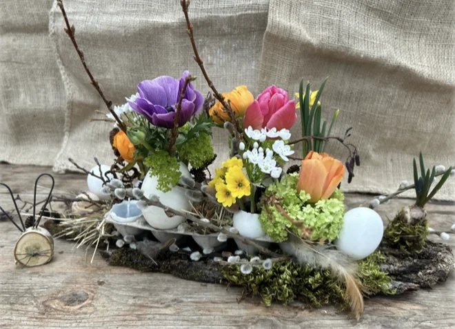 Atelier création – Arrangement de fleurs printanier